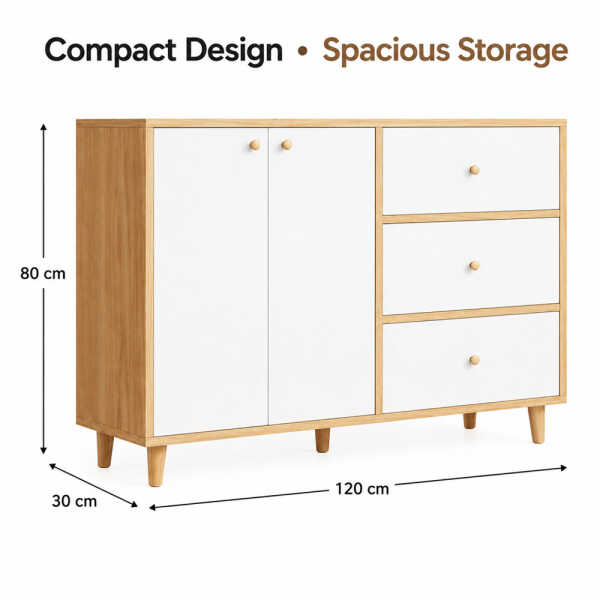 WOODEN MODERN MULTIFUNCTIONAL CABINET | CBG002812 - Image 