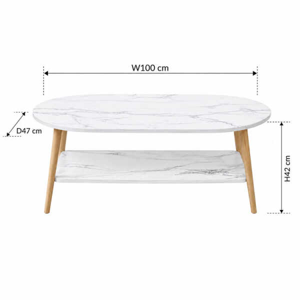 SALON CENTER TABLE 100x47x42CM | CJ003111 - Image 