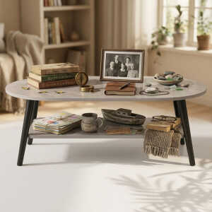 SALON CENTER TABLE GREY 100x47x42 CM | CJ003122 - Image 
