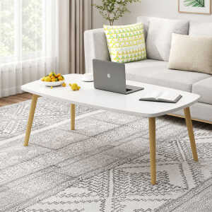CENTER TABLE WARM WHITE 120X60X41CM | CJ012501 - Image 