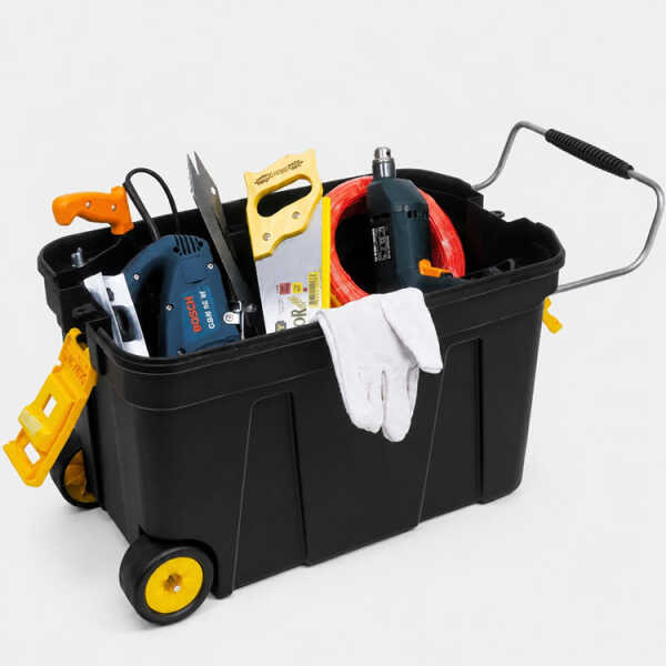 ROLLING TOOL BOX WITH HANDLE 66X37X43CM | CR-01 - Image 