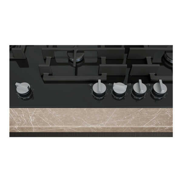 SIEMENS Q500 5 BURNERS GAS COOKTOP 90 CM TEMPERED GLASS BLACK | EP9A6MI40NI - Image 