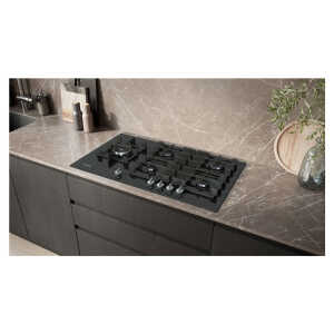 SIEMENS Q500 5 BURNERS GAS COOKTOP 90 CM TEMPERED GLASS BLACK | EP9A6MI40NI - Image 