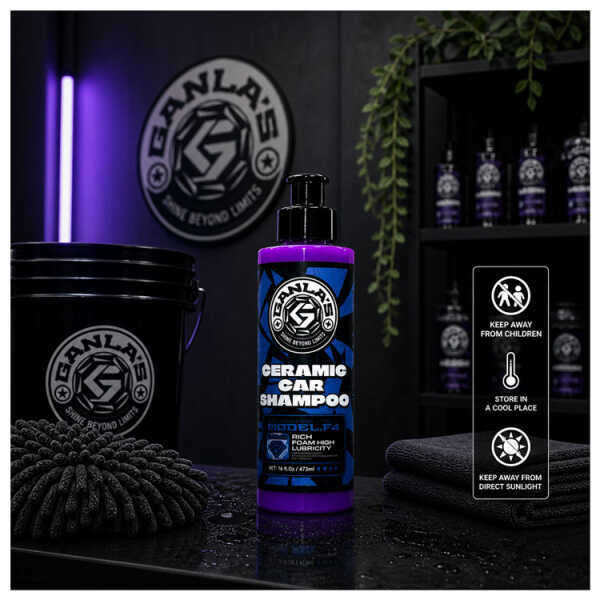 GANLA'S CERAMIC 473ML CAR SHAMPOO | F4 - Image 