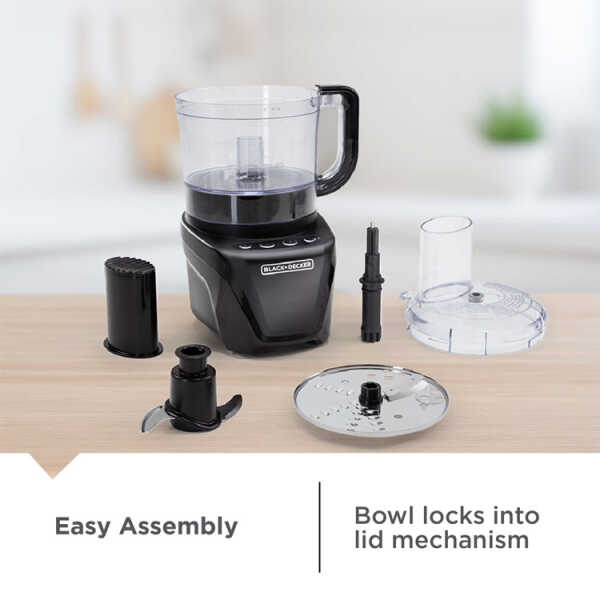 BLACK+DECKER 8-CUP FOOD PROCESOR BLACK 850W-120V | FP4342-0BDLA - Image 