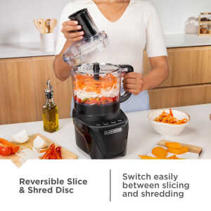 BLACK+DECKER 8-CUP FOOD PROCESOR BLACK 850W-120V | FP4342-0BDLA - Image 