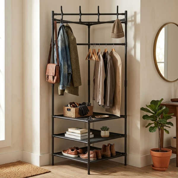 METAL MULTIPURPOSE RACK 43X43X170CM | FSK10731 - Image 