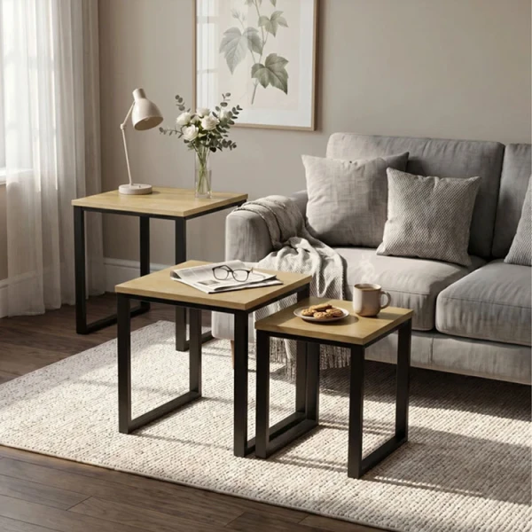 METAL NESTING TABLE 3PCS SET | FSK9885 - Image 
