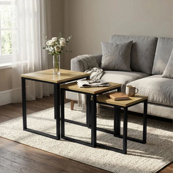 METAL NESTING TABLE 3PCS SET | FSK9885 - Image 