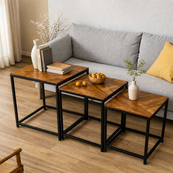 METAL NESTING TABLE 3PCS | FSK9886 - Image 