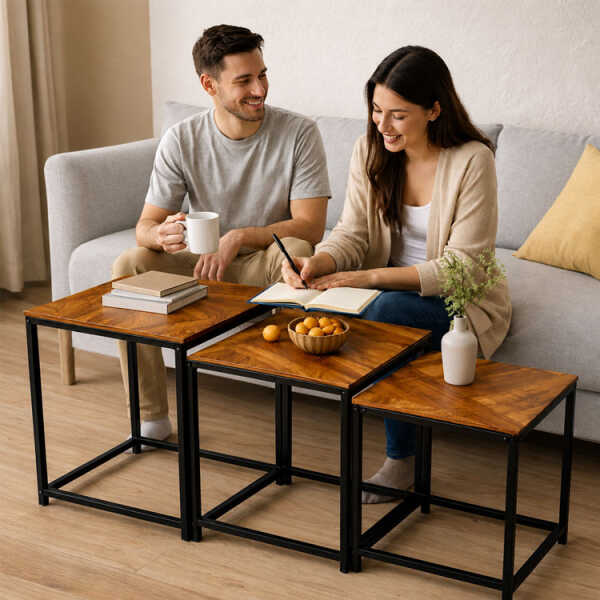 METAL NESTING TABLE 3PCS | FSK9886 - Image 