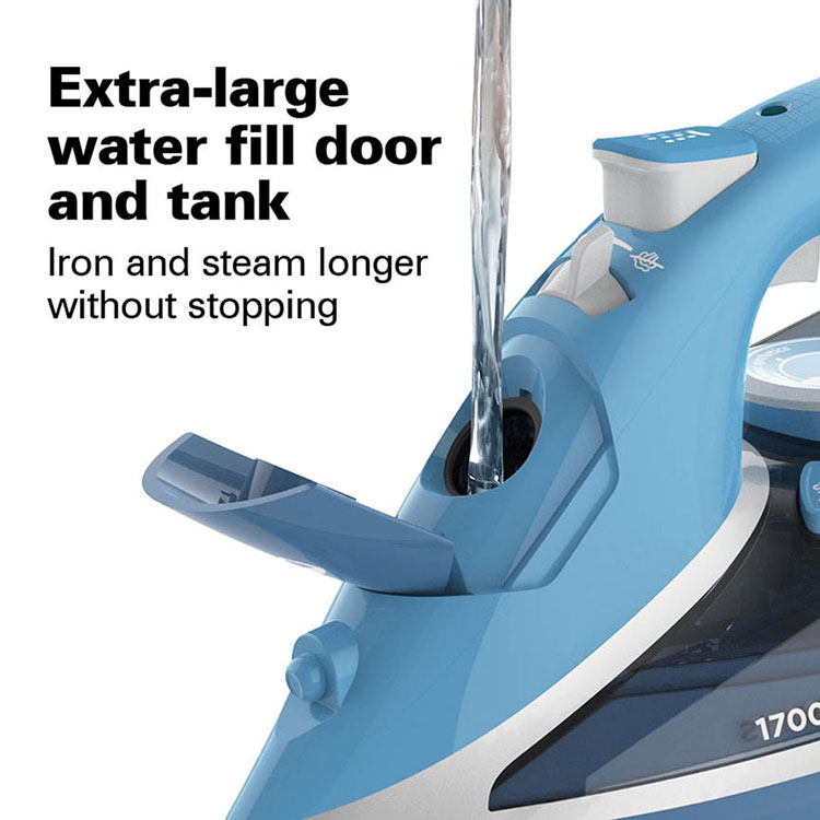 Water pouring into extra large iron fill door