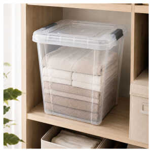 PLASTIC 20LT ORGANIZER BOX WITH LID | HOBI-0413 - Image 