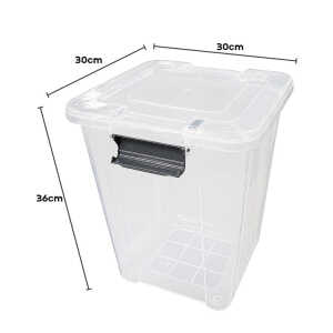 PLASTIC 20LT ORGANIZER BOX WITH LID | HOBI-0413 - Image 