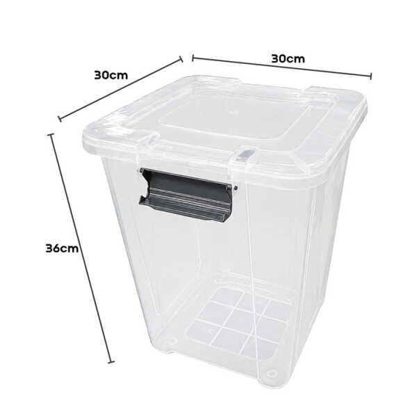 PLASTIC 20LT ORGANIZER BOX WITH LID | HOBI-0413 - Image 