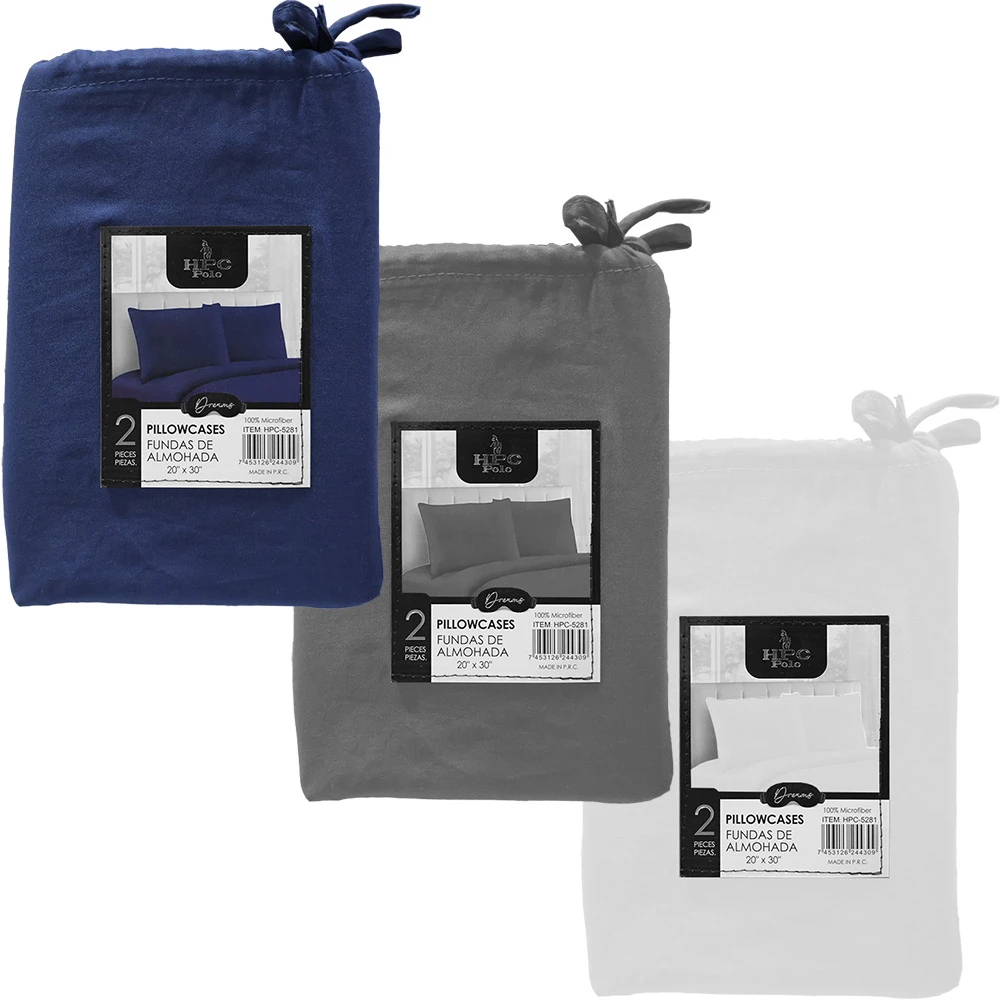 HPC POLO PILLOW CASES DREAMS 2PCS | HPC-5281 - Image 1