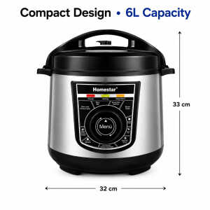HOMESTAR 6LTR MULTIFUNCTIONAL COOKER | HS-SK03 - Image 
