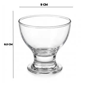 NOVA GLASSWARE DELIGHT 225ML ICE CREAM CUP SET 3PCS | INV-002 - Image 