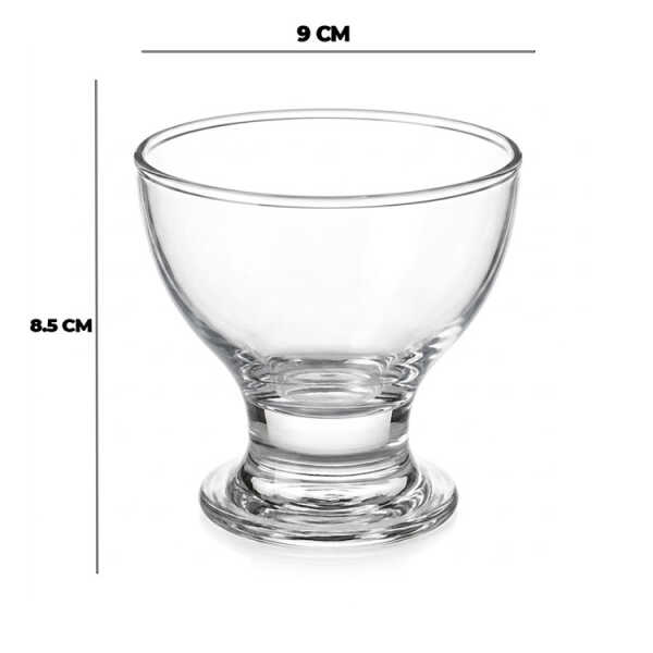 NOVA GLASSWARE DELIGHT 225ML ICE CREAM CUP SET 3PCS | INV-002 - Image 