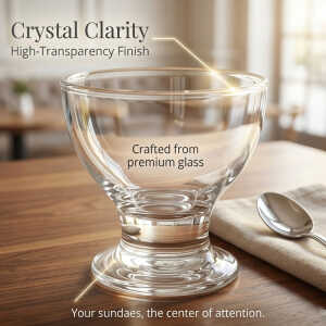 NOVA GLASSWARE DELIGHT 225ML ICE CREAM CUP SET 3PCS | INV-002 - Image 