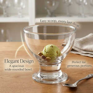 NOVA GLASSWARE DELIGHT 225ML ICE CREAM CUP SET 3PCS | INV-002 - Image 