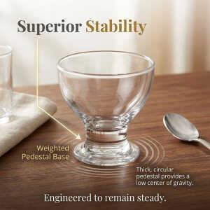 NOVA GLASSWARE DELIGHT 225ML ICE CREAM CUP SET 3PCS | INV-002 - Image 