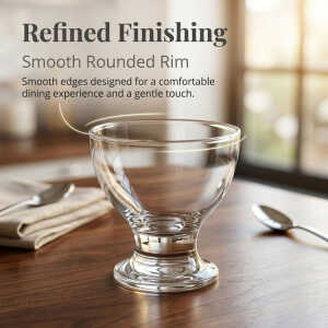 NOVA GLASSWARE DELIGHT 225ML ICE CREAM CUP SET 3PCS | INV-002 - Image 