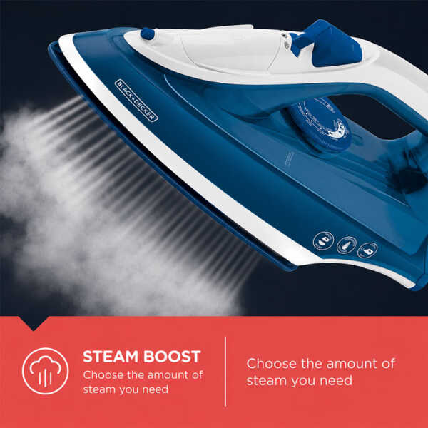 BLACK+DECKER STEAM IRON BLUE | IRBD350BL - Image 