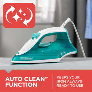 BLACK+DECKER TRUEGLIDE STEAM IRON GREEN | IRBD352 - Image 