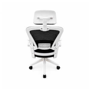 OFFICE CHAIR WITH ARMREST BLACK/WHITE | KB-33874 - Image 