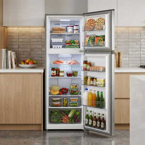 MIDEA 10CUFT/264L TOP MOUNT REFRIGERATOR INVERTER 115V SILVER | MDRT385MTR46 - Image 