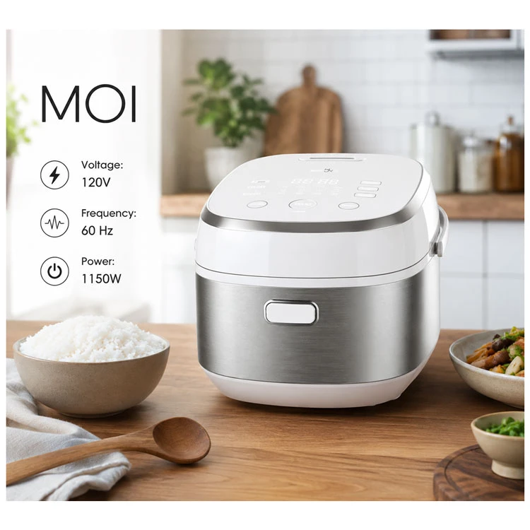 MOI Induction Rice Cooker 1.8L – 10 Cups | MRCD15CDW – White