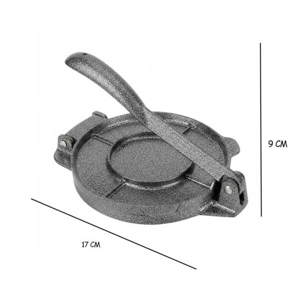 HOMESTAR 17CM CAST IRON TORTILLA PRESS GREY | NS353884 - Image 