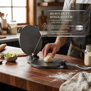 HOMESTAR 17CM CAST IRON TORTILLA PRESS GREY | NS353884 - Image 