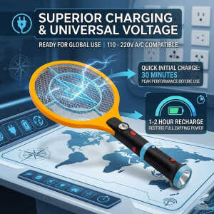 RECHARGEABLE ELECTRONIC MUSQUITO BAT | NS393978 - Image 