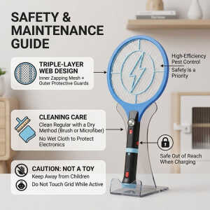 RECHARGEABLE ELECTRONIC MUSQUITO BAT | NS393978 - Image 