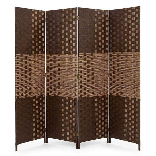 4 PANEL FOLDABLE ROOM DEVIDER ASSORTED COLORS | NS399805 - Image 