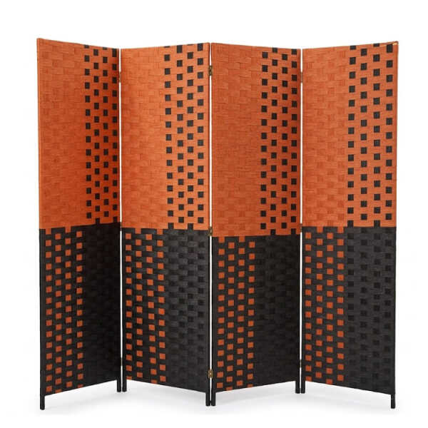4 PANEL FOLDABLE ROOM DEVIDER ASSORTED COLORS | NS399805 - Image 