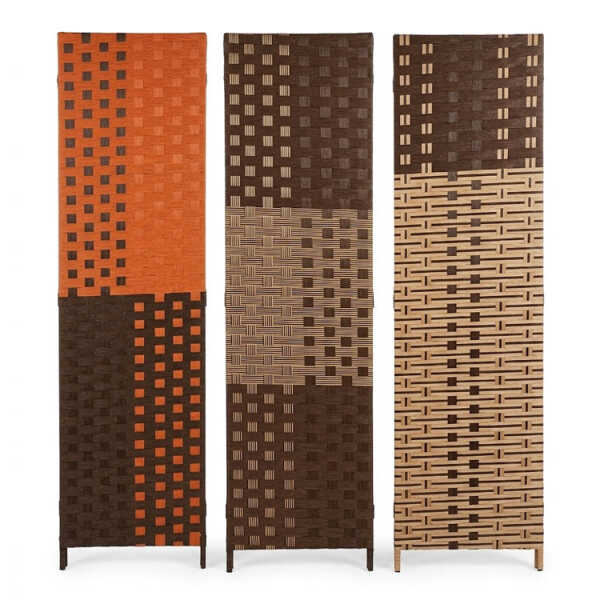4 PANEL FOLDABLE ROOM DEVIDER ASSORTED COLORS | NS399805 - Image 