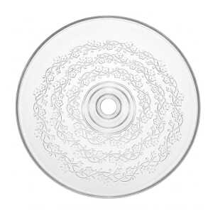 ROUND GLASS CAKE COVER STAND DIA29XH19CM | NS432948 - Image 