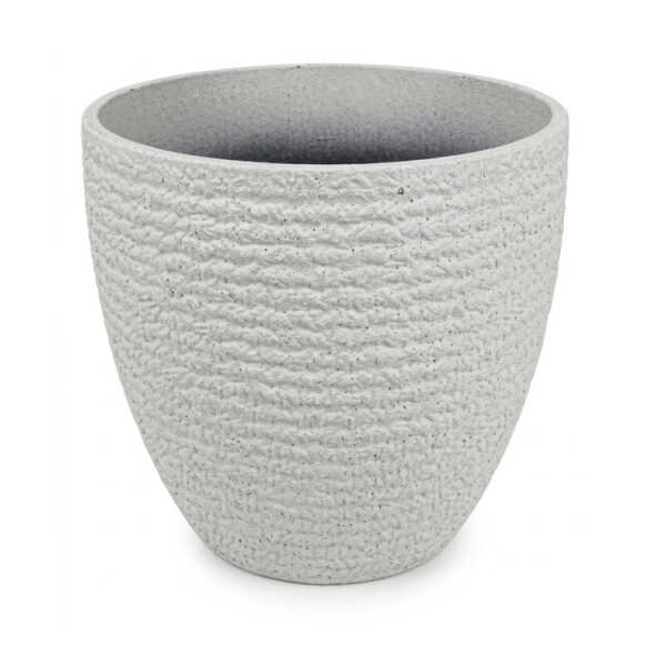 ROUND PLASTIC PLANT POT DIA37XH34CM ASSORTED COLORS | NS438160 - Image 