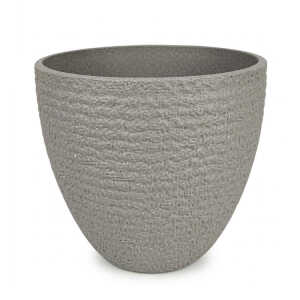 ROUND PLASTIC PLANT POT DIA37XH34CM ASSORTED COLORS | NS438160 - Image 