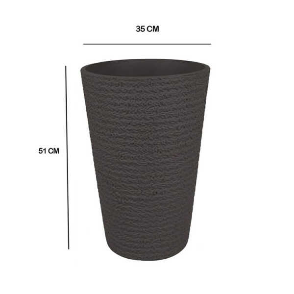CYLINDER PLASTIC PLANT POT DIA35XH51CM ASSORTED COLORS | NS438164 - Image 