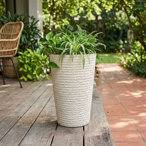CYLINDER PLASTIC PLANT POT DIA35XH51CM ASSORTED COLORS | NS438164 - Image 