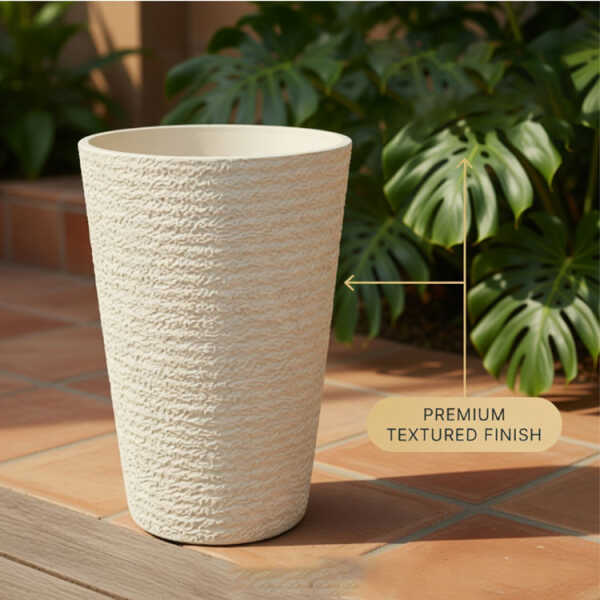 CYLINDER PLASTIC PLANT POT DIA35XH51CM ASSORTED COLORS | NS438164 - Image 
