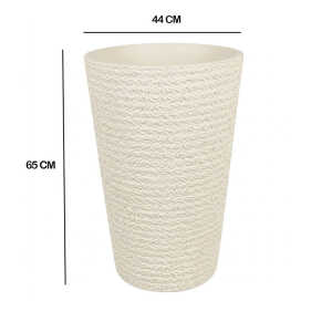 CYLINDER PLASTIC PLANT POT DIA44XH65CM ASSORTED COLORS | NS438165 - Image 