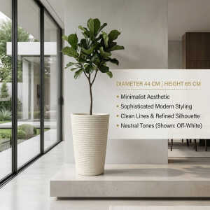 CYLINDER PLASTIC PLANT POT DIA44XH65CM ASSORTED COLORS | NS438165 - Image 