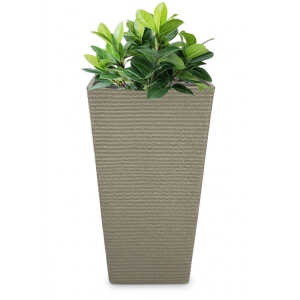 SQUARE PLASTIC PLANT POT W30XD30XH54CM ASSORTED COLORS | NS438167 - Image 