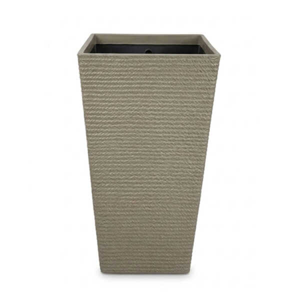 SQUARE PLASTIC PLANT POT W40XD40XH69CM ASSORTED COLORS | NS438168 - Image 