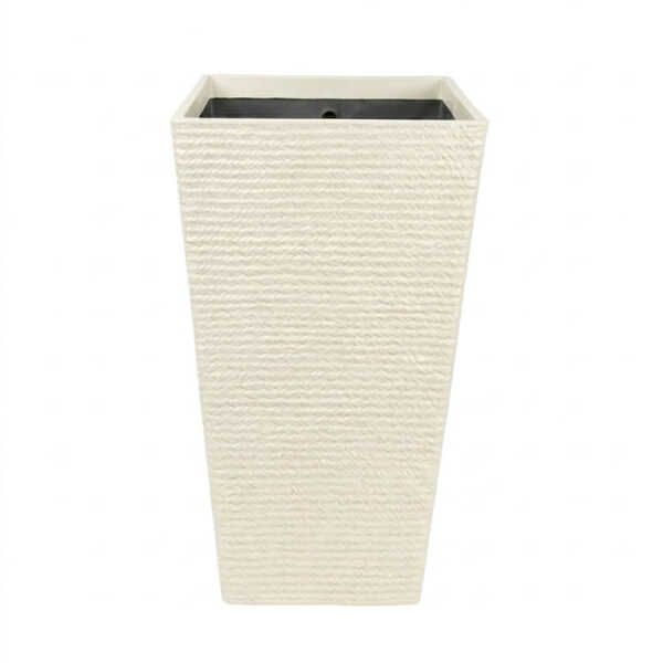 SQUARE PLASTIC PLANT POT W40XD40XH69CM ASSORTED COLORS | NS438168 - Image 